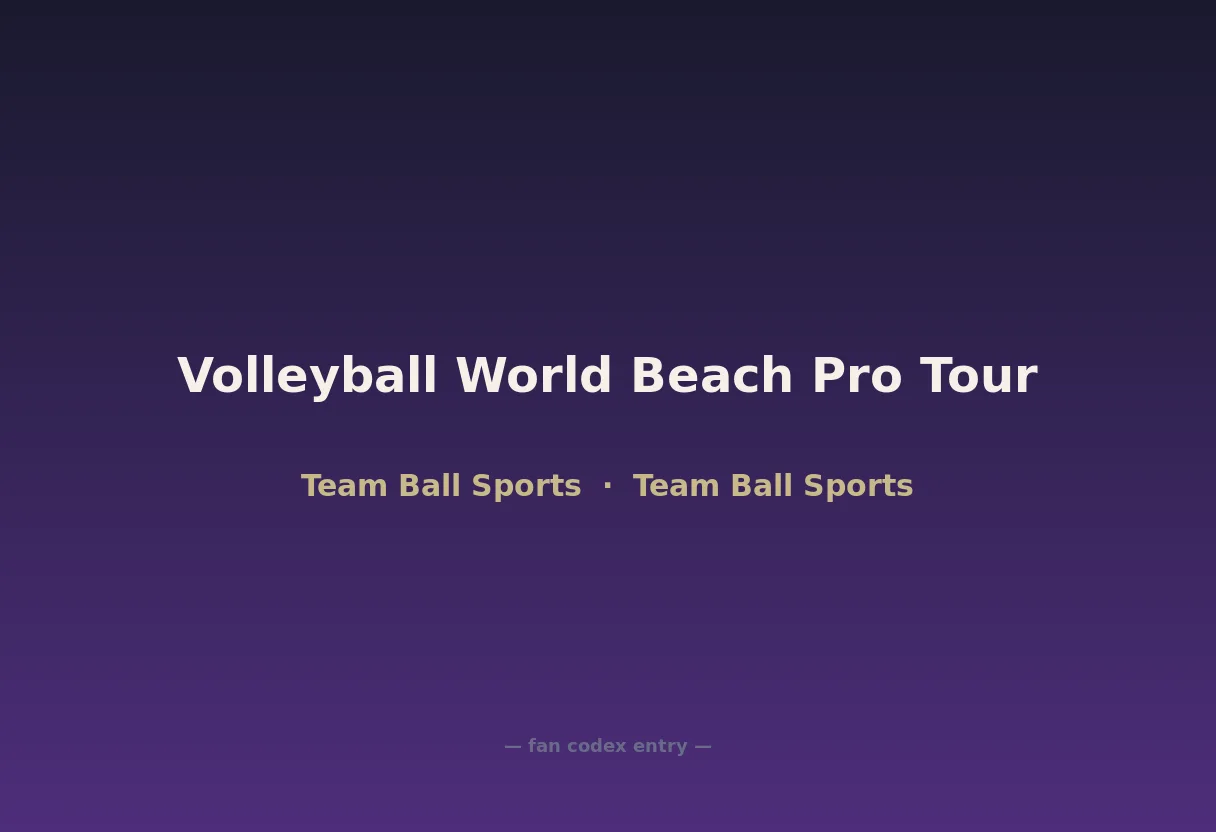 Volleyball World Beach Pro Tour